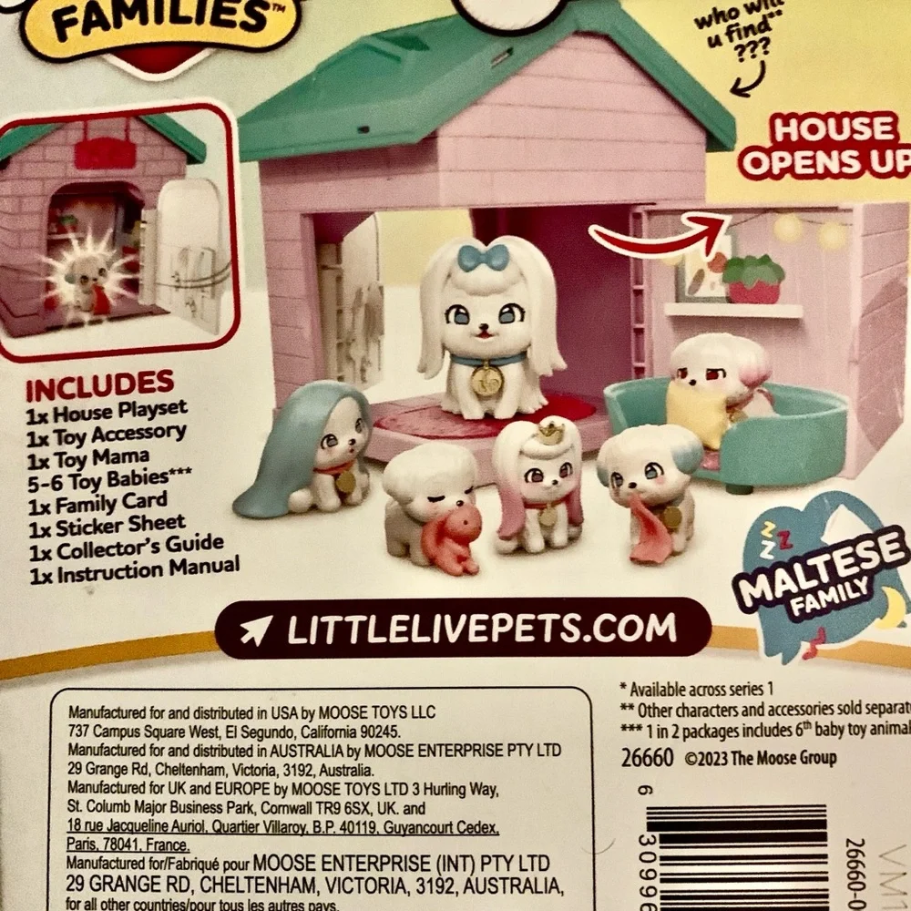 Little Live Pets Mama Surprise Families Mama's House Maltese Puppy Toy Playset - Picture 2 of 5